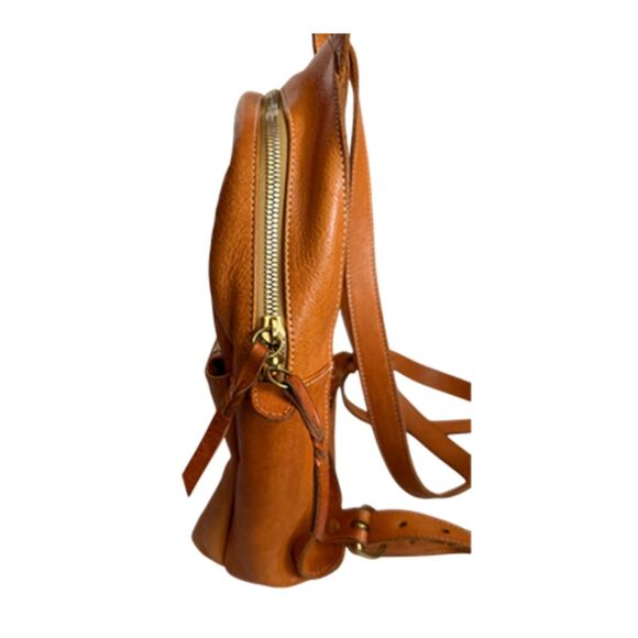 Il Bisonte Saddle Brown Leather Backpack - Picture 6 of 17
